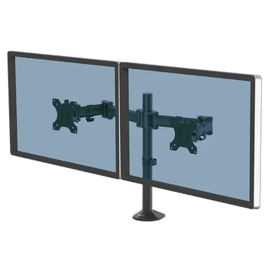 Fellowes Dual Monitor Arm Elevates Your Screens Off the Desk to Eliminate Clutter. Set U, image 4
