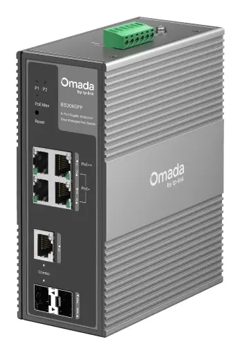 Omada Networks BY TP Link Omada 6-PORT Gigabit Industrial Easy Managed Switch with 3-PORT POE+ And 1-PORT