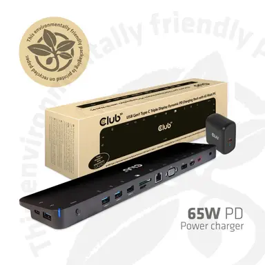 Club 3D B.V USB Gen 1 Type C Triple Display Dock IS AN All-In-One Solution with Video Ports