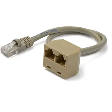 StarTech.com This 2-to-1 RJ45 Splitter Cable Adapter Increases the Number of RJ45 Network