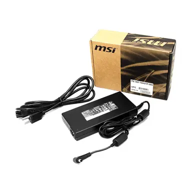 MSI Computer AC Slim Type Adapter (150W-3PIN) \\ Black \\ Power Cord (USA) \\ 10 in 1, 6-Mont, image 2