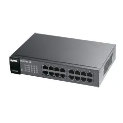 Zyxel Communications 16-PORT 10/100/1000 Gigabit Switch Desktop W/RACKMOUNTS - 16 X Gbe R