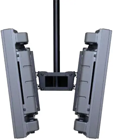 Peerless Industries Smartmount Back-To-Back Ceiling Mount Tilt Box for 2 Displays up to 90IN - Weigh
