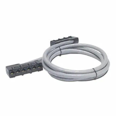 APC by Schneider Electric APC Data Distribution Cable, Cat5e UTP CMR Gray, 6XRJ-45 Jack to 6XRJ-45 Jack, 4