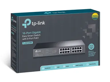 Omada Networks by TP Link 16-Port Gigabit Easy Smart Switch with 8-Port PoE+ - Rack-Mountable - IEEE 802.3, image 8
