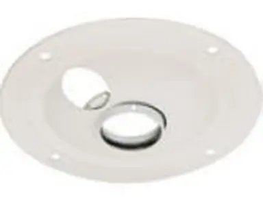 Peerless Industries Ceiling Plate - White - Unit Has 1 1/2 11.5 NPT Fitting for Attachment, image 4