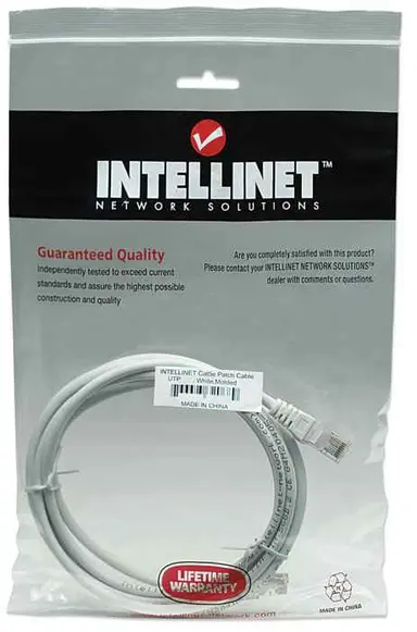 Intellinet 14 FT White Cat5e Snagless Patch Cable, image 6