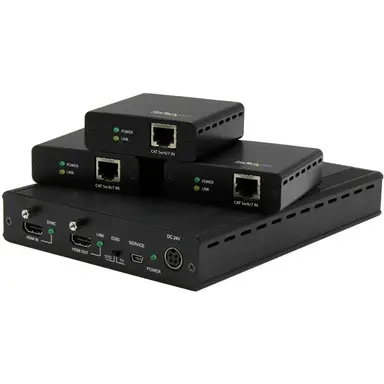 STARTECH.COM Distribute Your HDMI Source to Three Remote Displays Over Standard CAT5 CAT6 OR