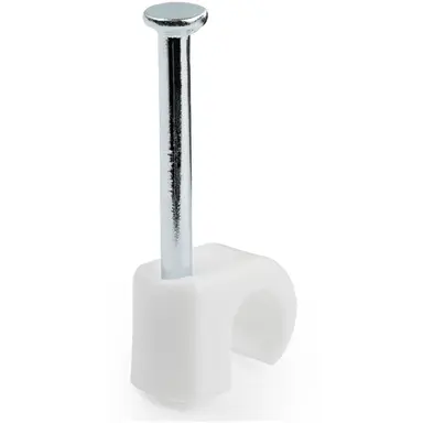 StarTech.com 100 Cable Clips with Nail - for Cables from 0.20-0.28IN (5-7MM) - Durable PE Mat, image 4