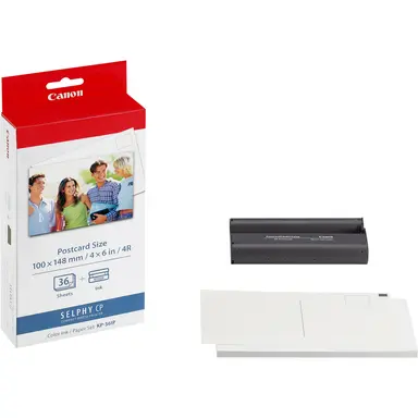 Canon USA Canon KP 36IP - Print Cartridge / Paper Kit - Photo Paper - 3.95 in X 5.83 in