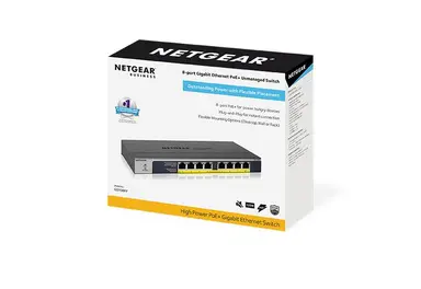 NETGEAR Switch - GS108PP - Wired - 1GBPS - Networking / Ports Qty: 8 - Gigabit Ethernet, image 6