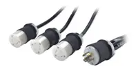 APC by Schneider Electric Power Cord Splitter, L21-20P to (3)L6-20R, image 3