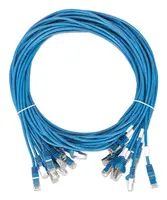 Intellinet CAT8.1 U/FTP Slim Network Patch Cable, 0.5 FT., Blue, 10-Pack, image 3