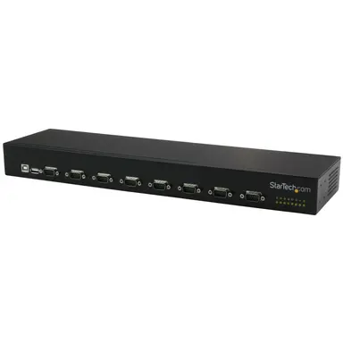 StarTech.com Convert a USB Port into 8 RS232 Serial Ports in an Industrial Rack-Mountable Cha