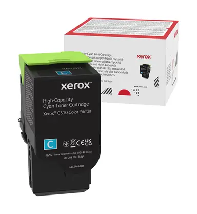Xerox Genuine Xerox Cyan High Capactiy Toner Cartridge, Xerox C310 Color Printer, image 4