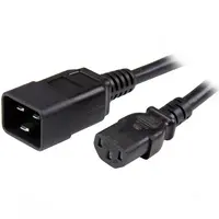 StarTech.com 3 ft (1M) Heavy Duty Extension Cord W/ IEC 60320 C13 to C20 Connectors; 125V at 1, image 3