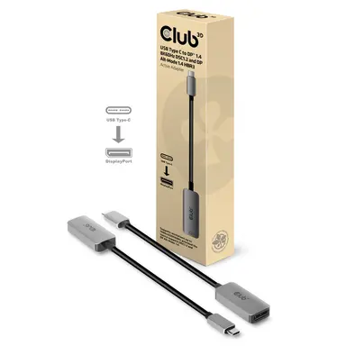 Club 3D B.V Club 3D USB Type C to DisplayPort 1.4 Adapter 8K60HZ. with DSC1.2 HBR3., image 6
