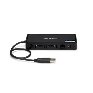StarTech.com USB 3.0 Mini Dock with Dual Monitor DisplayPort 4K 60HZ / Gigabit Ethernet - Dis, image 8