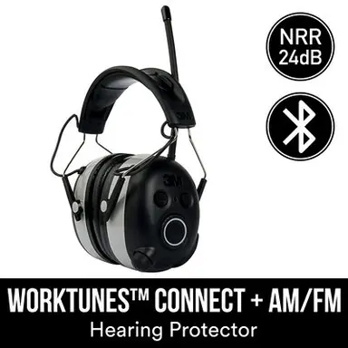 3M Display Materials and Syste Worktunes Connect + Am/FM Hearing Protector W/ Bluetooth Technology, image 5