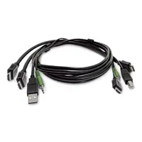 StarTech.com 6 ft (1.8 m) Dual-HDMI KVM Cable, USB 2.0, 3.5MM Audio, Universally Compatible Com, image 3