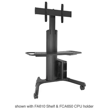 Chief Manufacturing Mediu Fusion Cart Manual Adjust Blk, image 3