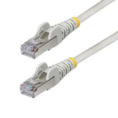 StarTech.com 1 ft Gray Cat6a Ethernet Cable, Snagless RJ45, 10G, 100W PoE, S/FTP, LSZH, 27AWG