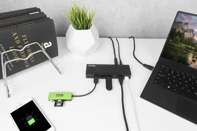 Plugable Technologies Plugable 7-Port Driverless USB 3.0 Hub with 36W PWR, image 6