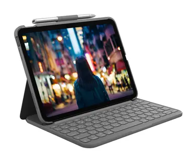 Logitech Slim Folio for iPad 10.9 in (10TH Generation) - Oxford Gray., image 8
