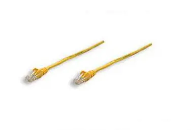 Intellinet Patch Cable Cat 5E UTP Yellow 0.5 ft Snagless Boot, image 4