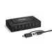 Plugable Technologies Plugable 7-in-1 USB Powered Hub for Laptops with USB-C or USB 3.0 - Power Statio, image 5