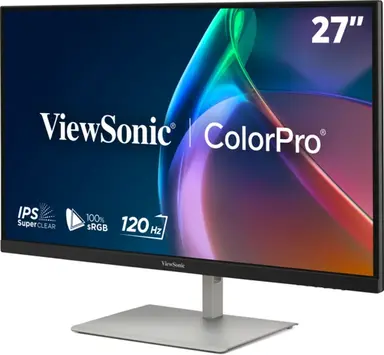 ViewSonic VP Series 27" 120Hz 2K QHD Pantone Validated 100% sRGB & Factory Calibrated Monitor with 90W USB-C, image 8