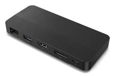 Lenovo USB-C Dual Display Travel Dock with 100W Power Adapter