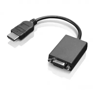 Lenovo Adapter Cable - HDMI Left Connector - VGA Right Connector - Black