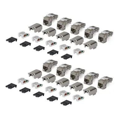 StarTech.com 10-Pack of Shielded Cat6a RJ45 STP Keystone Jacks Is Ideal for Patch Panels, image 7