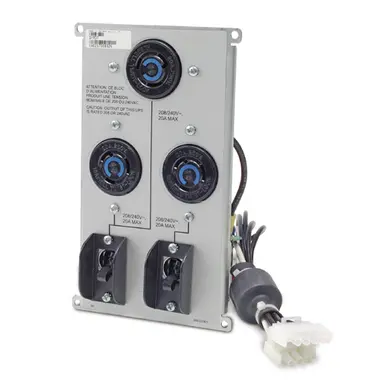 APC BY Schneider Electric APC Symmetra RM 208/240V / Backplate Kit W/(3) L6-20R, image 4