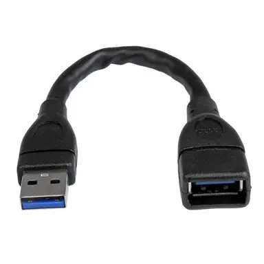 StarTech.com Extend the Reach of Your USB 3.0 Port by 6 Inches - 6 in USB 3.0 a Male to a Fema