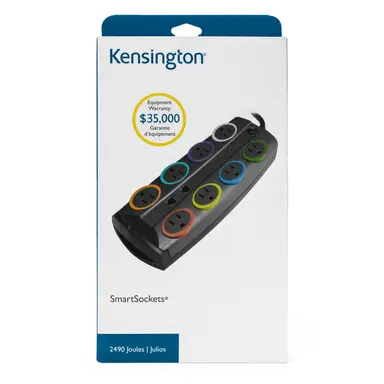 Kensington Computer Smartsockets Standard Adapter 8 Outlet 8, image 8