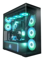 Arctic Cooling Xtender VG (Mirror BLACK)-PC Case-Mid Tower-Tempered Glass Panel-Included a-RGB, image 3
