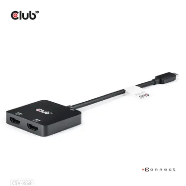 Club 3D B.V USB C to Dual HDMI 4K 60HZ ADAPTER+PD3 0, image 7