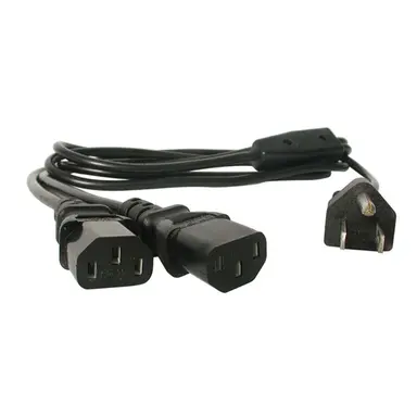 StarTech.com 6 ft (2M) 18AWG Flexible Computer Power Cord W/ NEMA 5-15P and 2X IEC 60320 C13, image 4