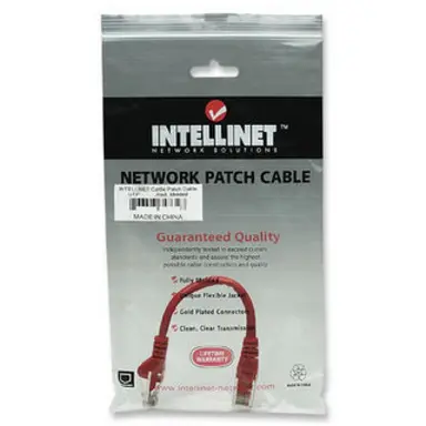 Intellinet Patch Cable Cat 5E UTP Red 1 ft Snagless Boot, image 6