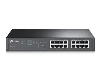 Omada Networks by TP Link 16-Port Gigabit Easy Smart Switch with 8-Port PoE+ - Rack-Mountable - IEEE 802.3, image 4