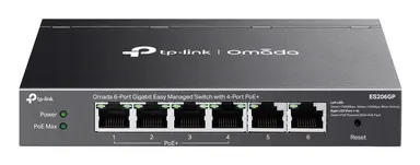 Omada Networks BY TP Link Omada 6-PORT Gig Easy Mngd Switch 4 POE+