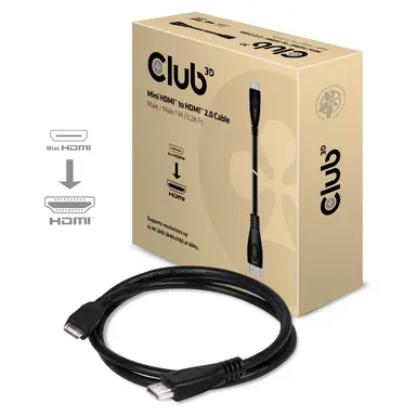 Club 3D B.V Mini HDMI_ HDMI 2.0 Cable M_M 1M/3.28FT, image 6