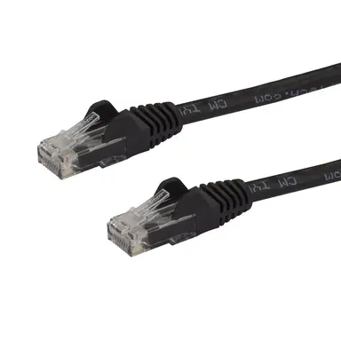StarTech.com 125 ft Black Cat6 Ethernet Cable Delivers Multi Gigabit 1/2.5/5GBPS & 10GBPS up