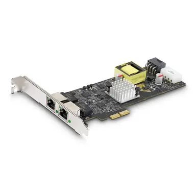 STARTECH.COM 2-PORT 2.5GBPS Nbase-T POE Network Card Dual Intel I225-V 802.3AF/AT POE+ Mult
