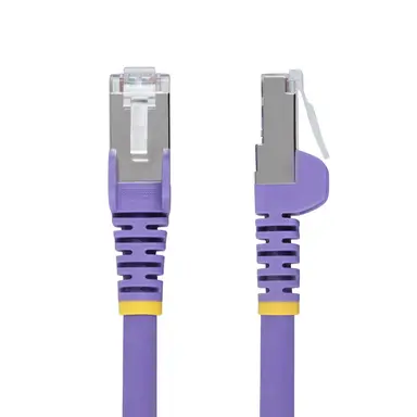 StarTech.com 6 in Purple Cat6a Ethernet Cable, Snagless RJ45, 10G, 100W PoE, S/FTP, LSZH, 27AW, image 6
