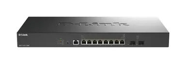 D-Link Systems 10-PORT 10 GB Smart POE Switch 8 X 1G/2.5G/5G/10G (POE++) 60W Per Channel Ports to