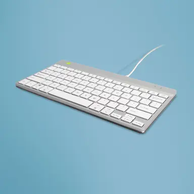 R-Go Compact Break Keyboard, Qwerty (US), Wired, White, image 4