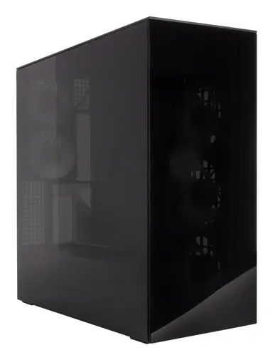 Arctic Cooling Xtender VG (BLACK)-PC Case-Mid Tower-Tempered Glass Panel-Included a-RGB Fans-VE, image 6